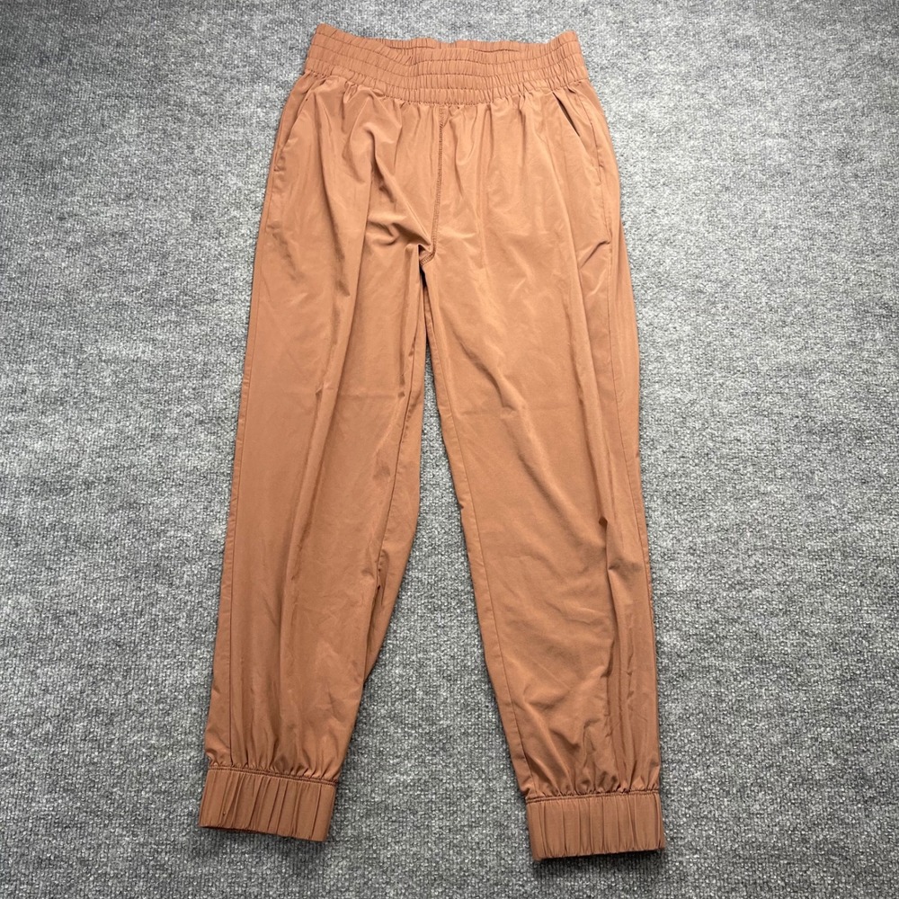 Vuori Villa Joggers Brown Copper Smocked Waist Pants Size M VW493